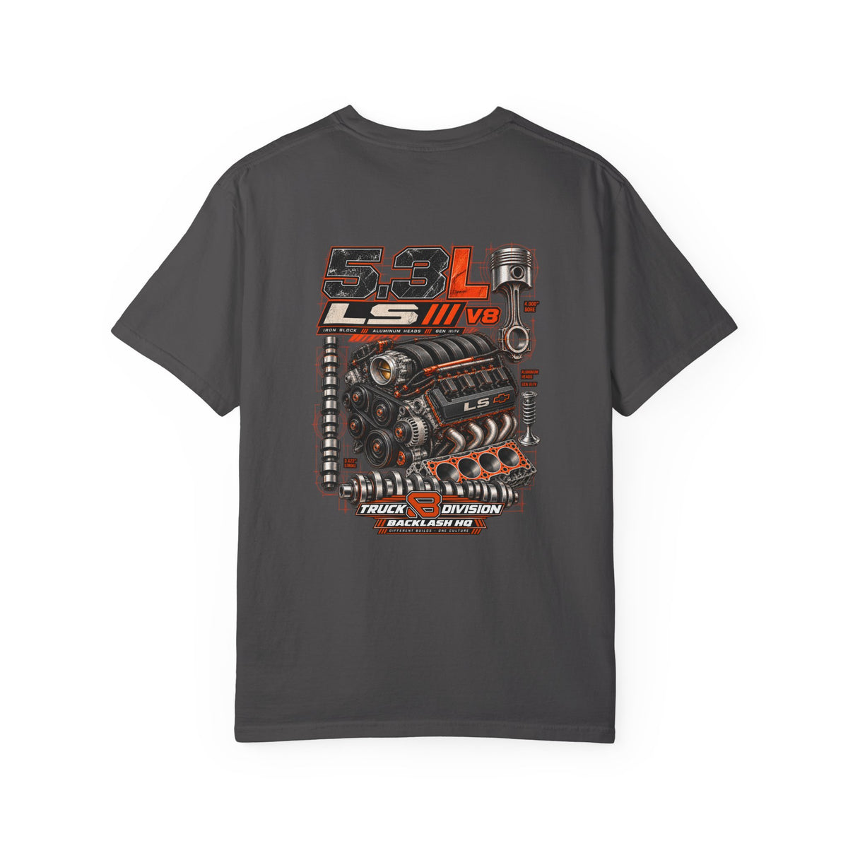 5.3L LS V8 Engine T-Shirt | Backlash HQ