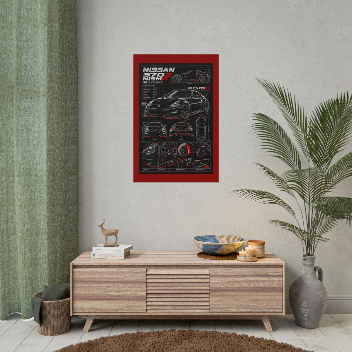 Nissan 370Z Nismo Automotive Blueprint Rolled Poster