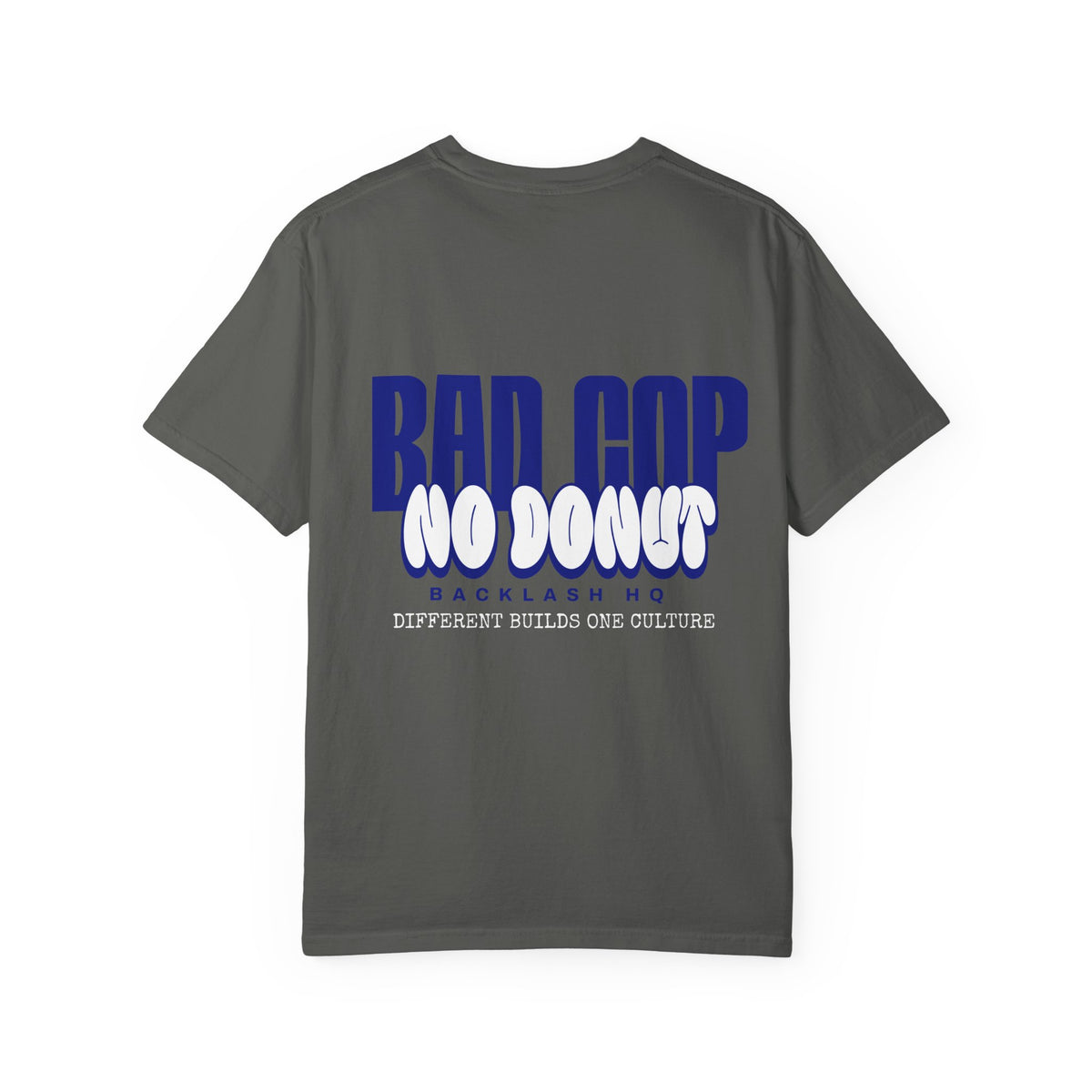 BAD COP Blue Graphic T-Shirt | Backlash HQ
