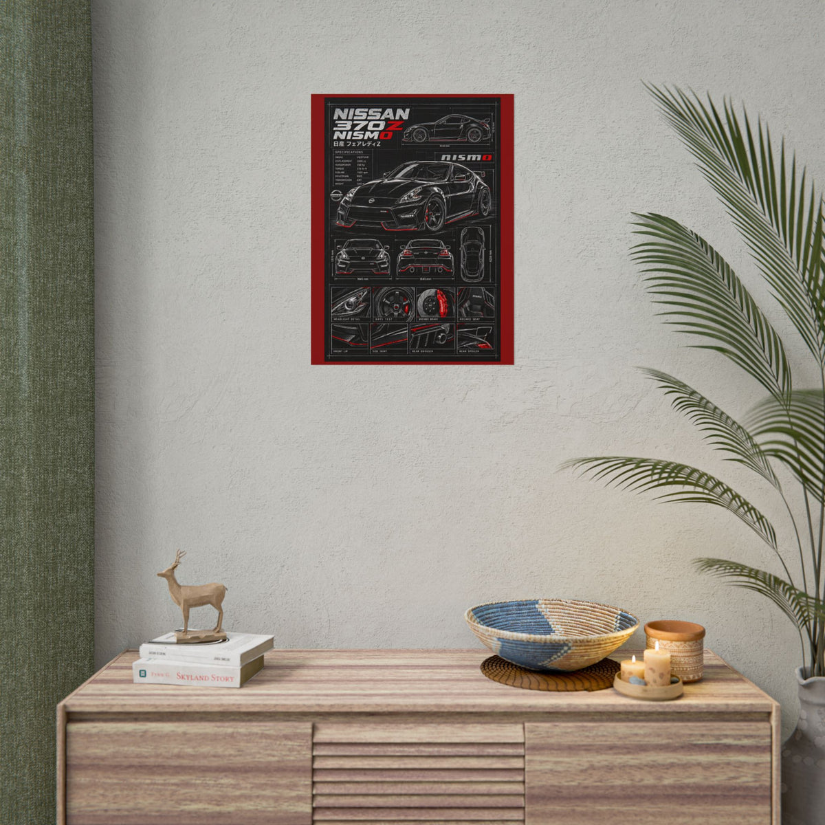 Nissan 370Z Nismo Automotive Blueprint Rolled Poster