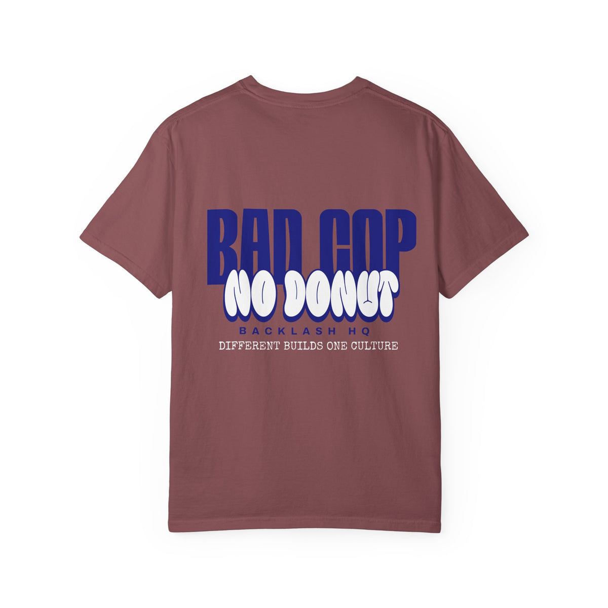 BAD COP Blue Graphic T-Shirt | Backlash HQ