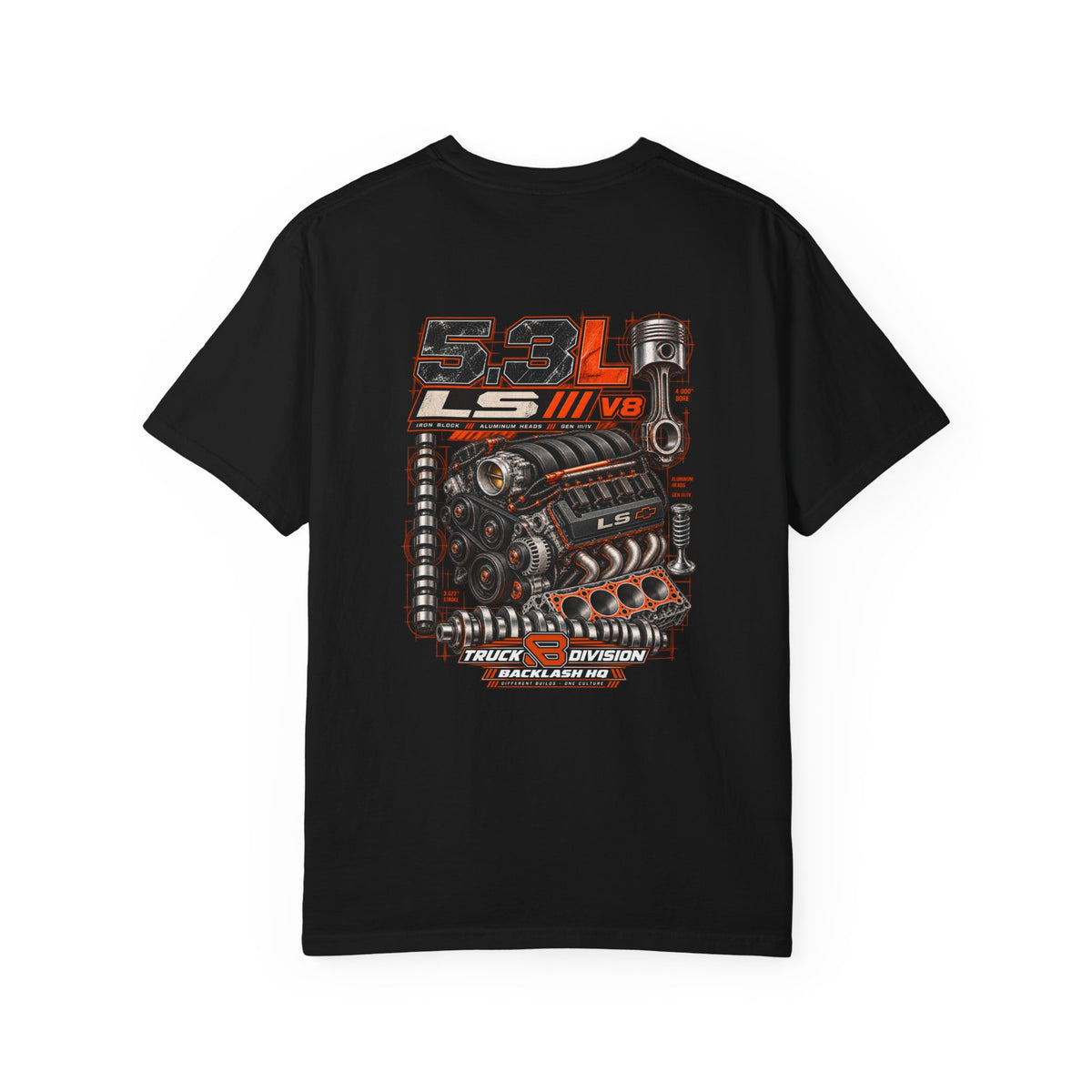 5.3L LS V8 Engine T-Shirt | Backlash HQ