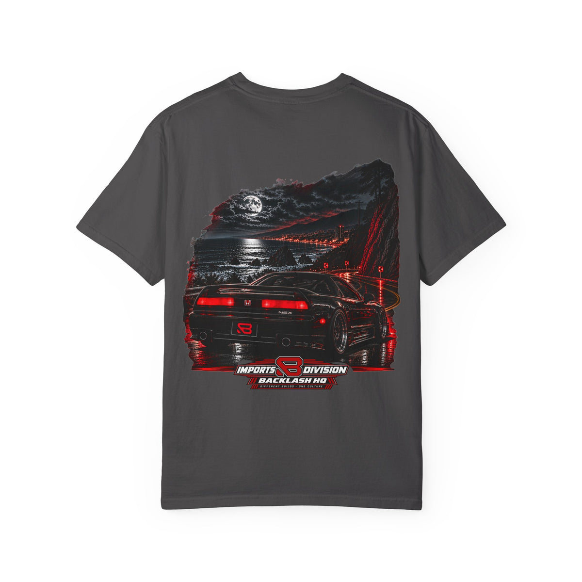 NSX Imports T-Shirt – Late Nights Loud Machines | Backlash HQ