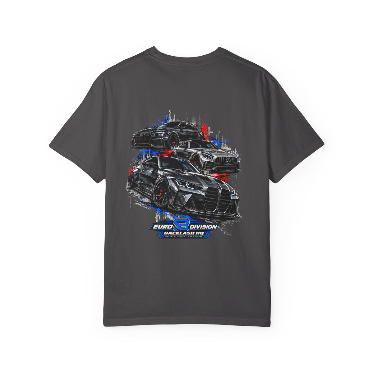 Euro Triple Threat Blue T-Shirt | Backlash HQ