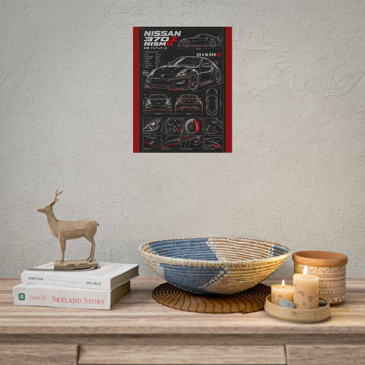 Nissan 370Z Nismo Automotive Blueprint Rolled Poster
