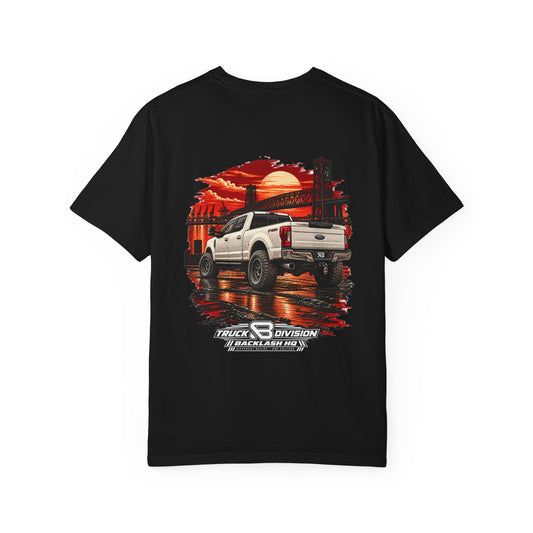 Ford F250 Sunset Hauler T-Shirt | Backlash HQ