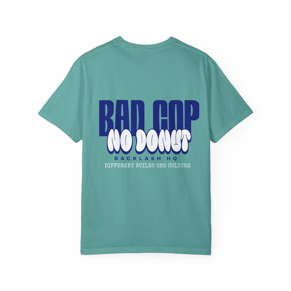 BAD COP Blue Graphic T-Shirt | Backlash HQ